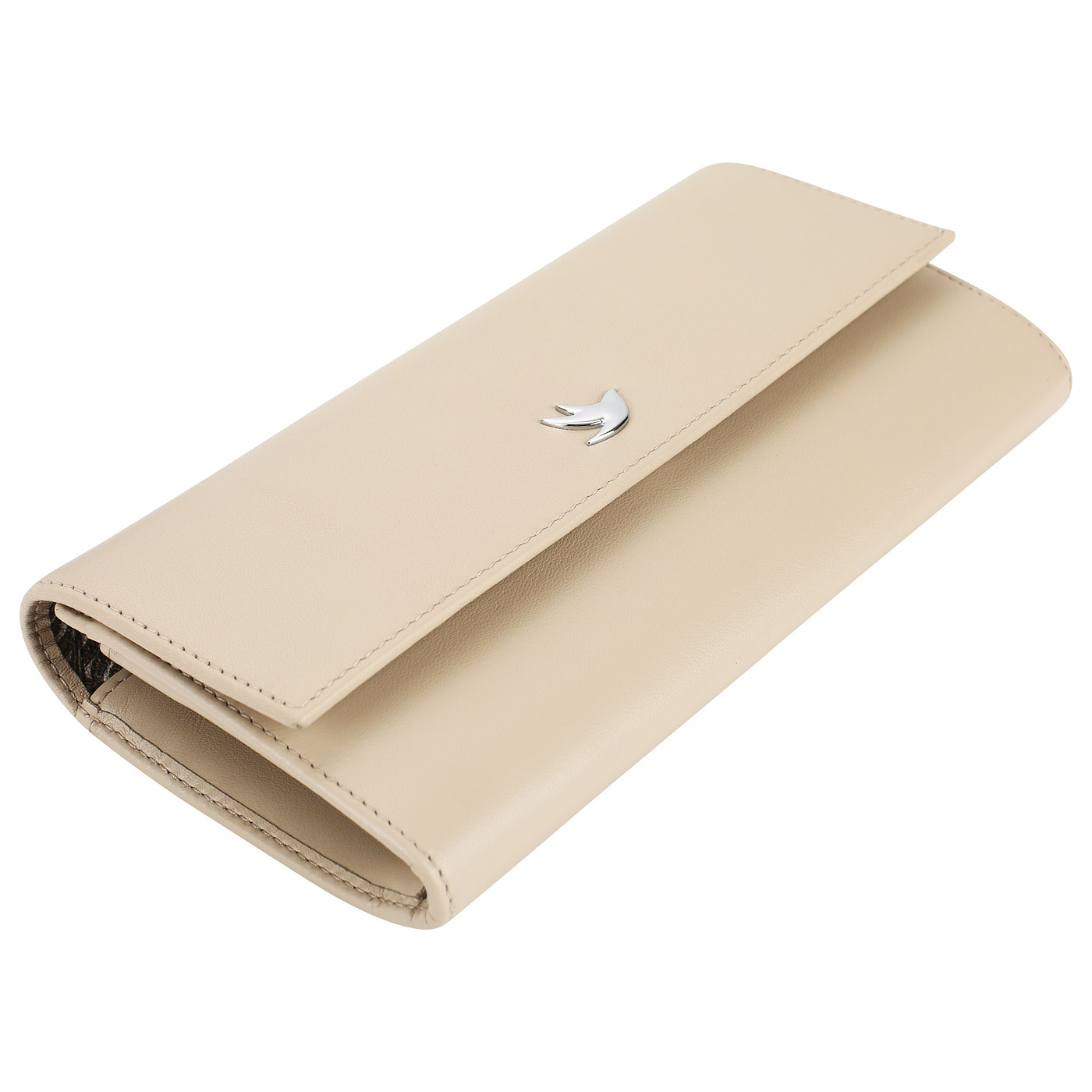 Кошелек из кожи на кнопке Aurelli Luna tropico