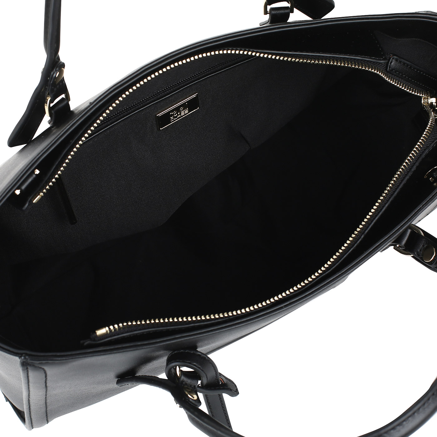 Вместительная черная сумка Cavalli Class Fall snake 3D