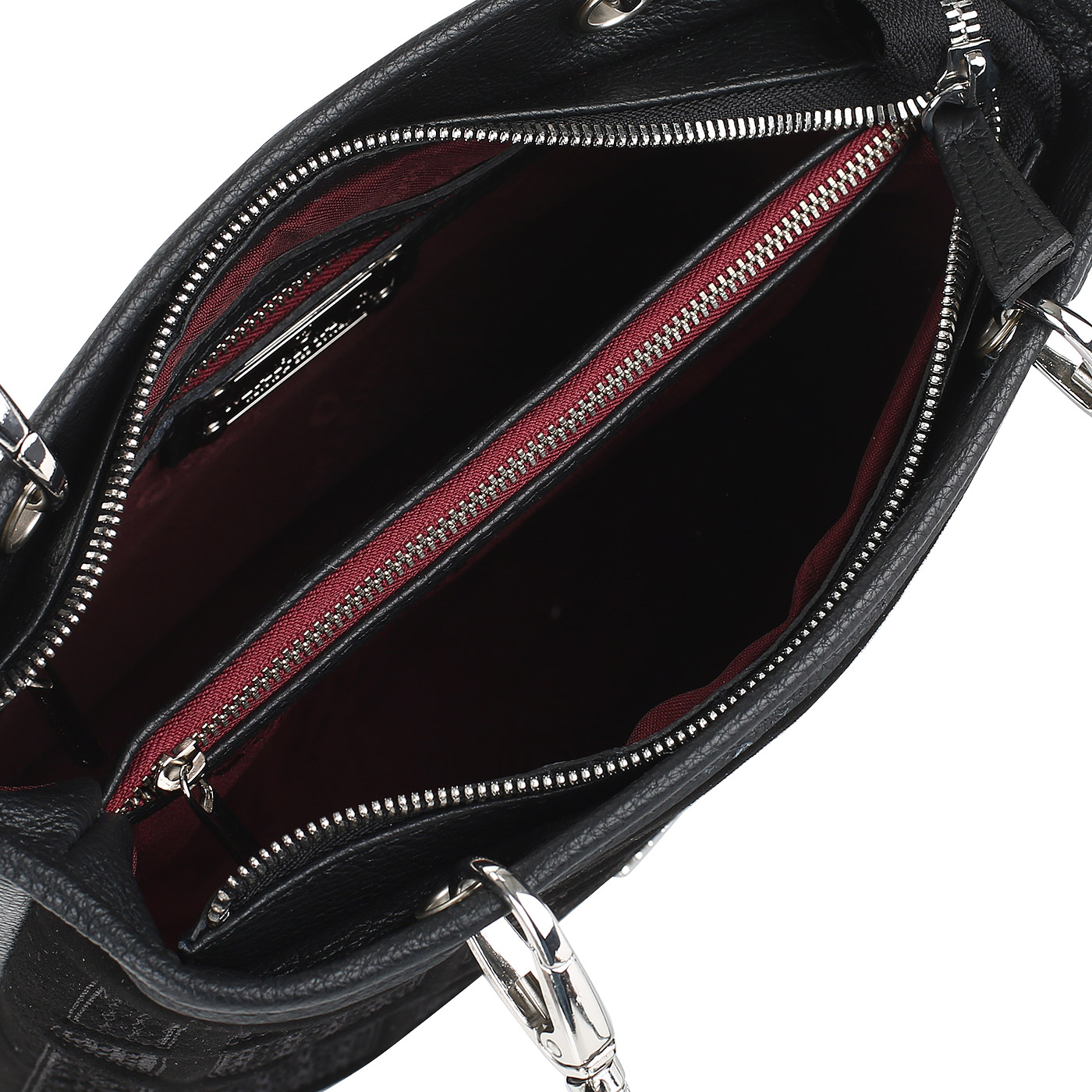 Комбинированная сумочка на молнии Marina Creazioni 