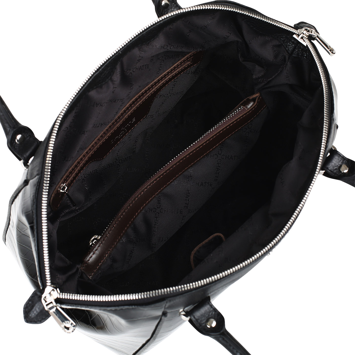 Сумка из черной кожи Chatte 