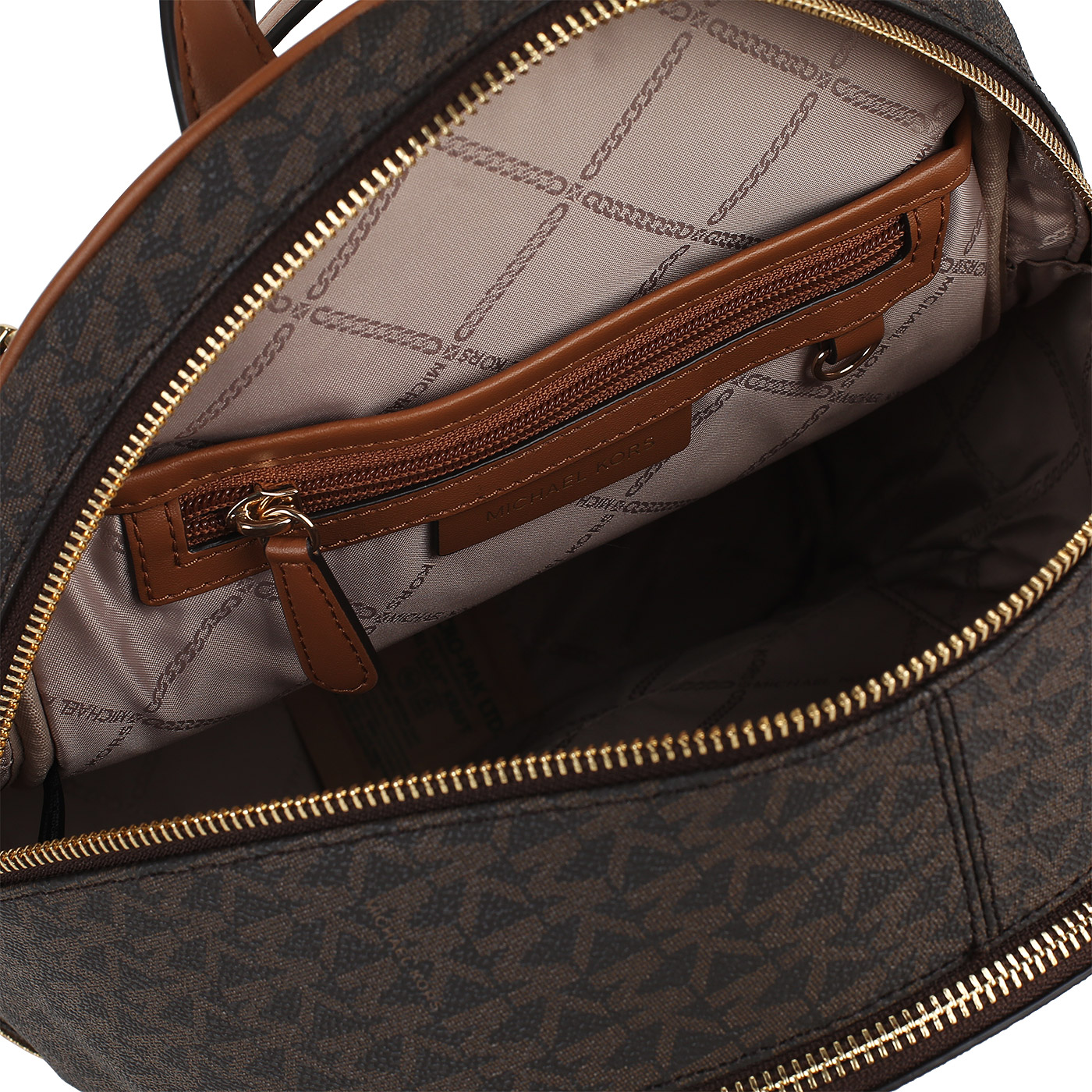 Тисненый рюкзак Michael Kors Rhea Zip