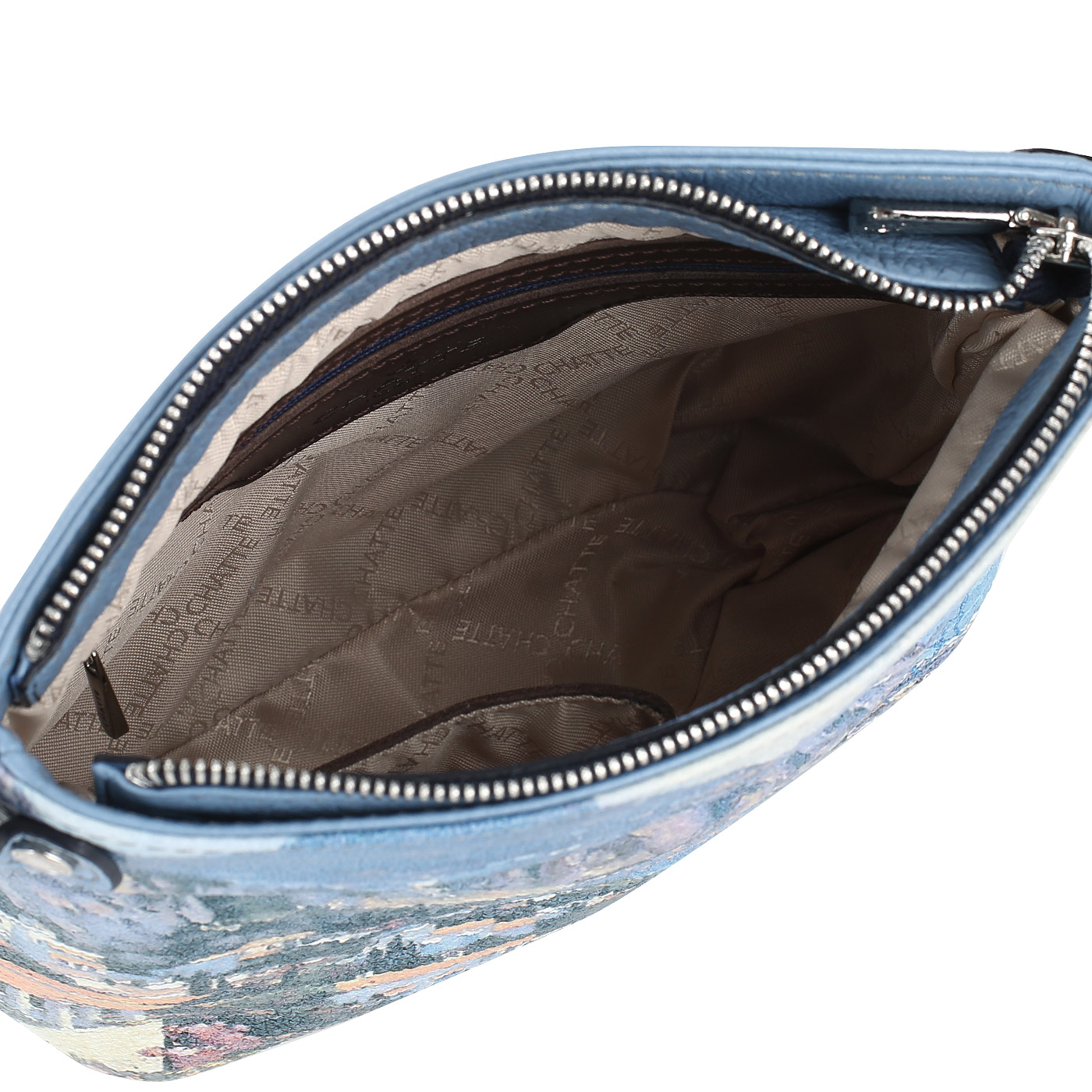 Женская сумочка из кожи с принтом Chatte 