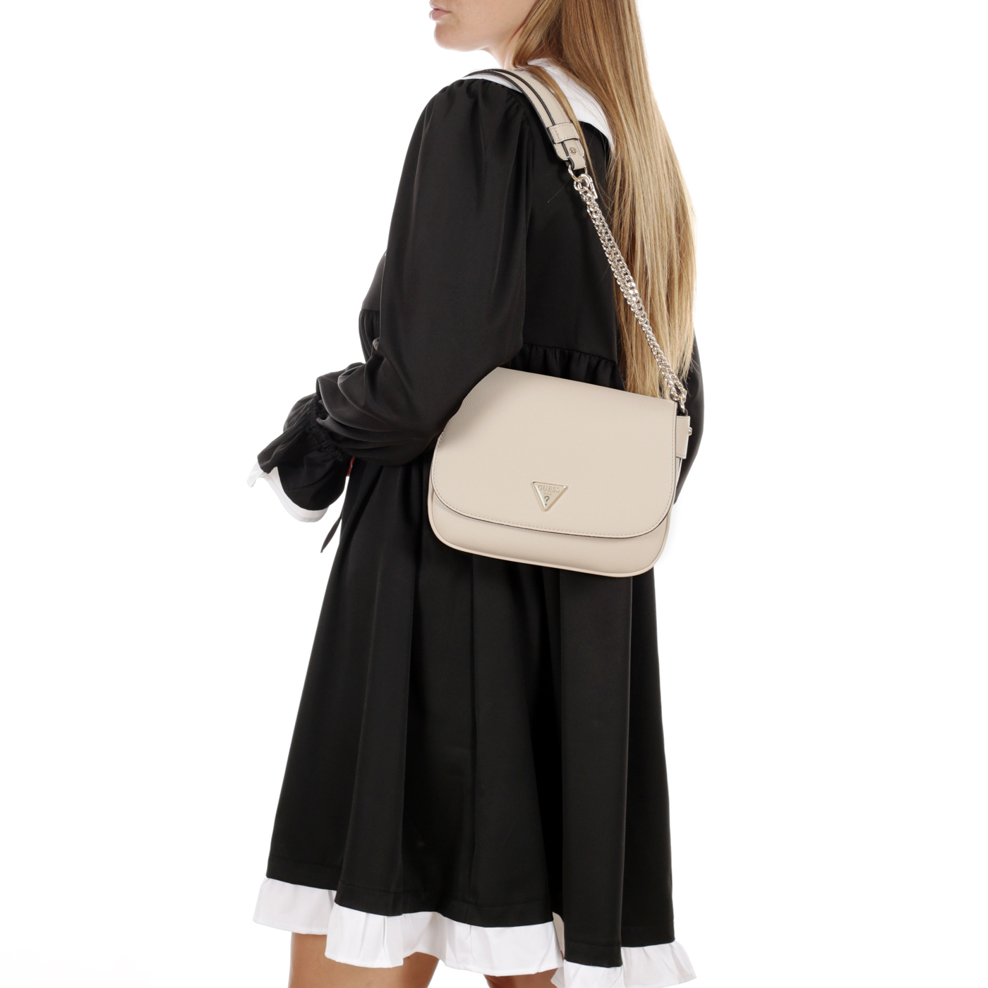 Сумка с ручкой-цепью Guess Fedora Flap