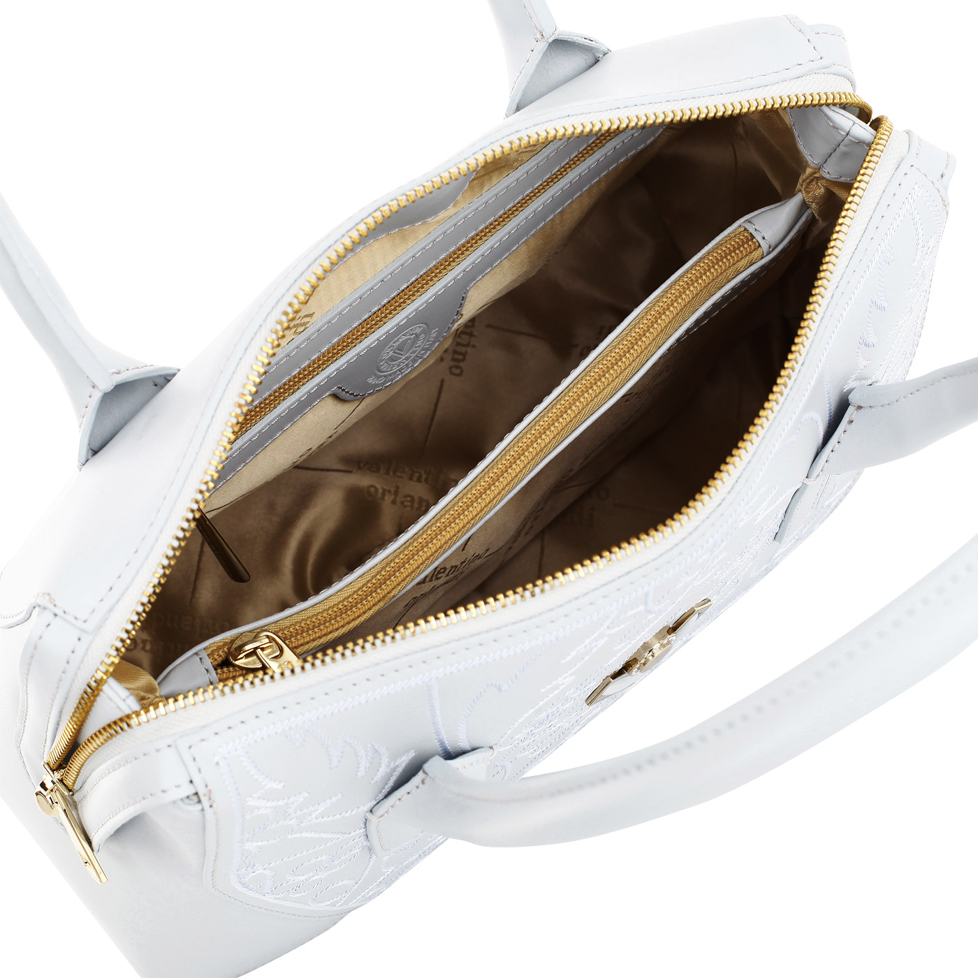 Сумка из кожи с вышивкой Valentino Orlandi Adele