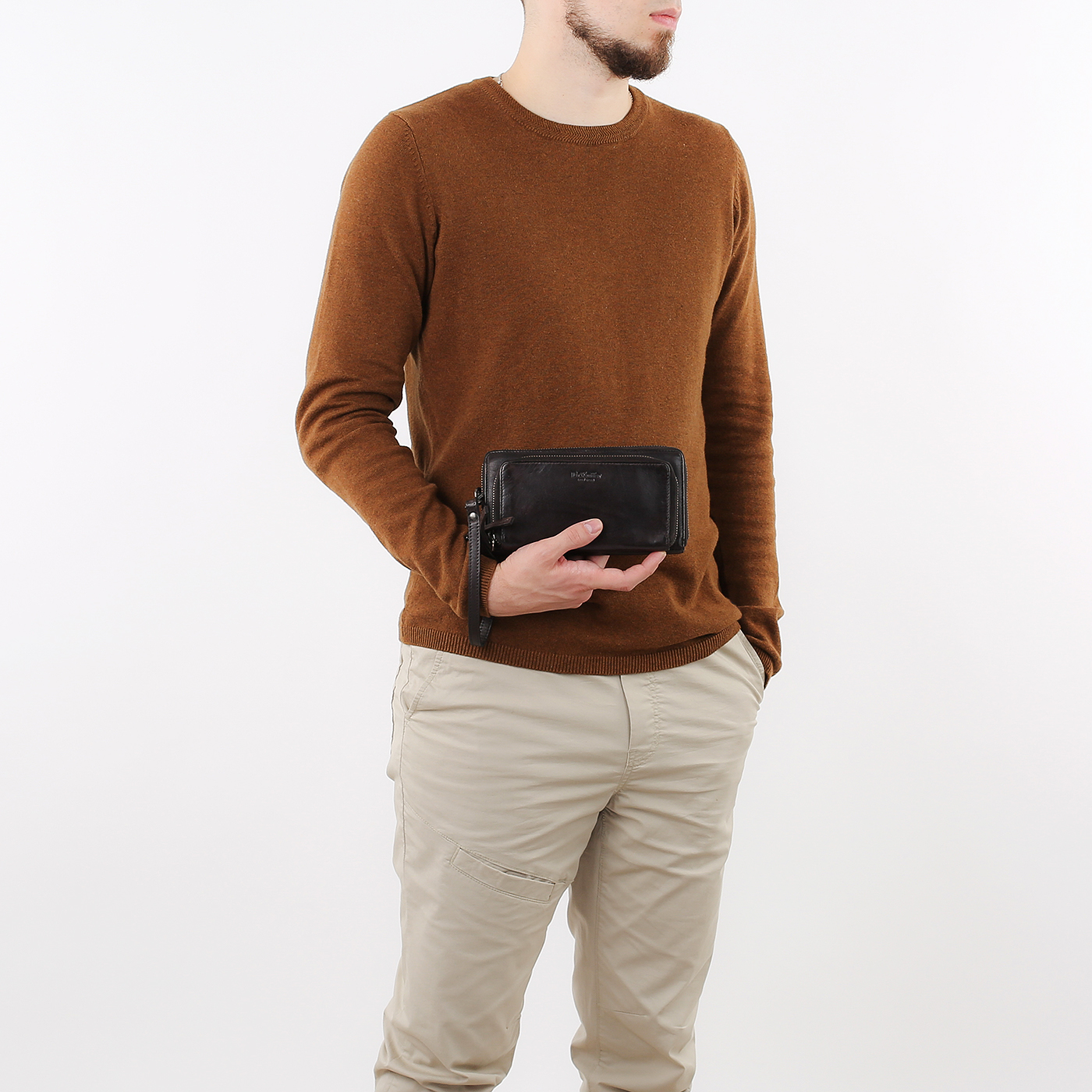 Кожаный клатч Dr. Koffer 