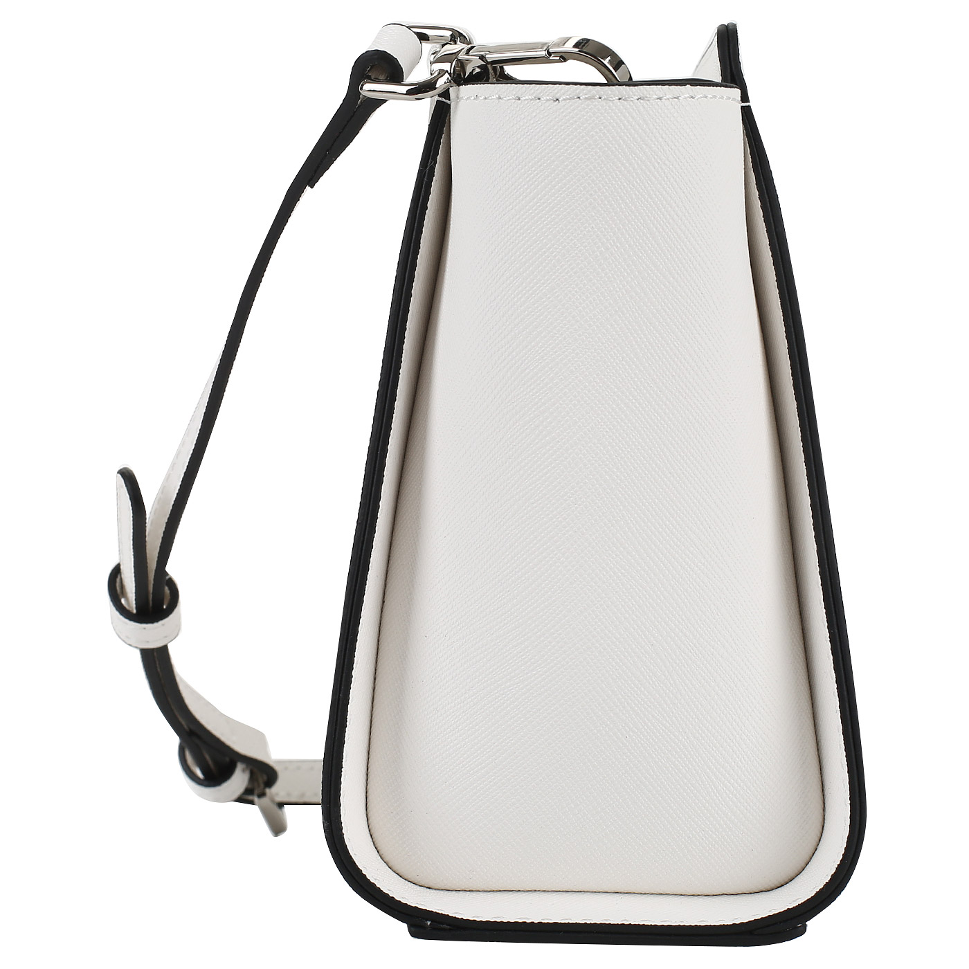 Белая сафьяновая сумочка Cromia Perla