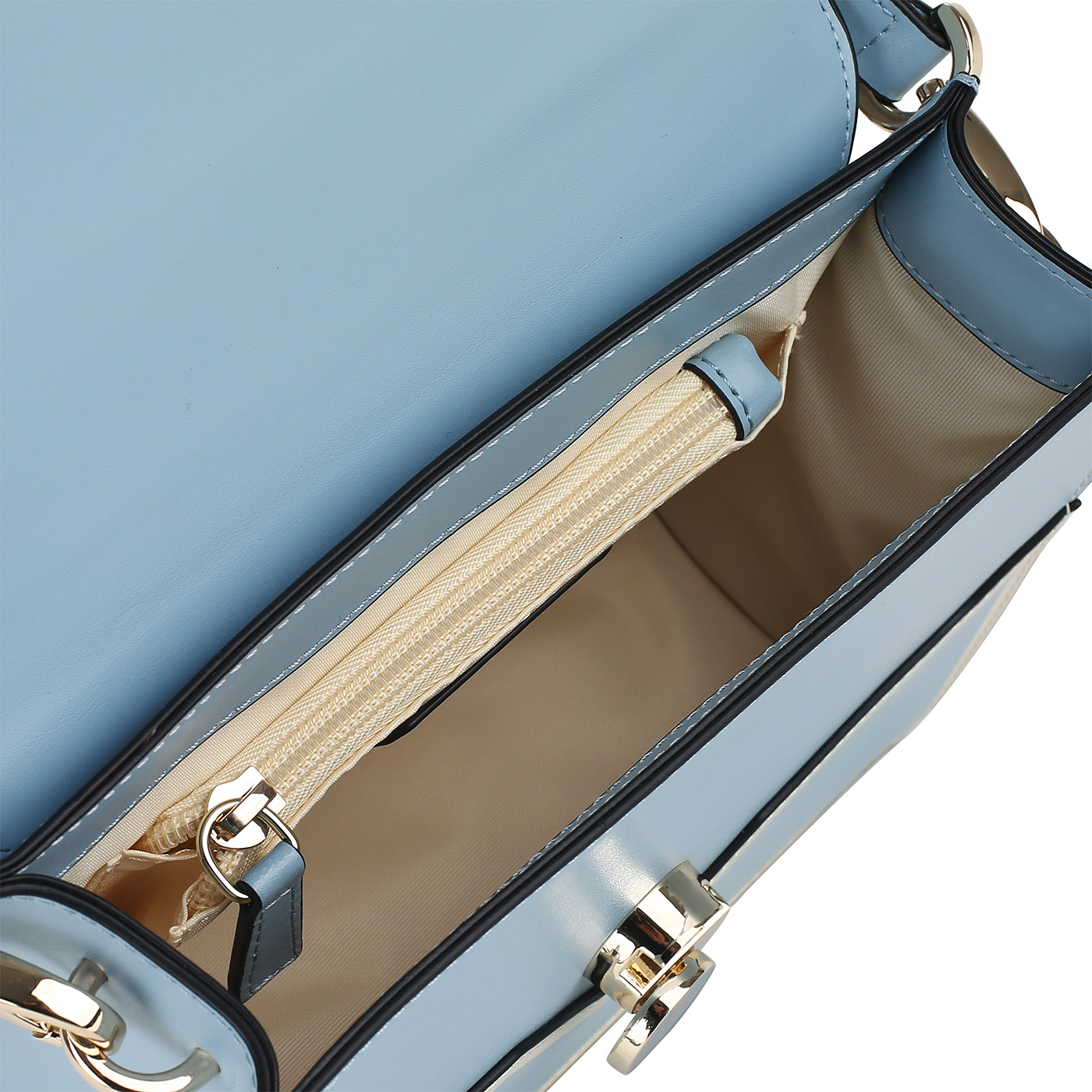 Кожаная сумка через плечо Tosca Blu Mughetto
