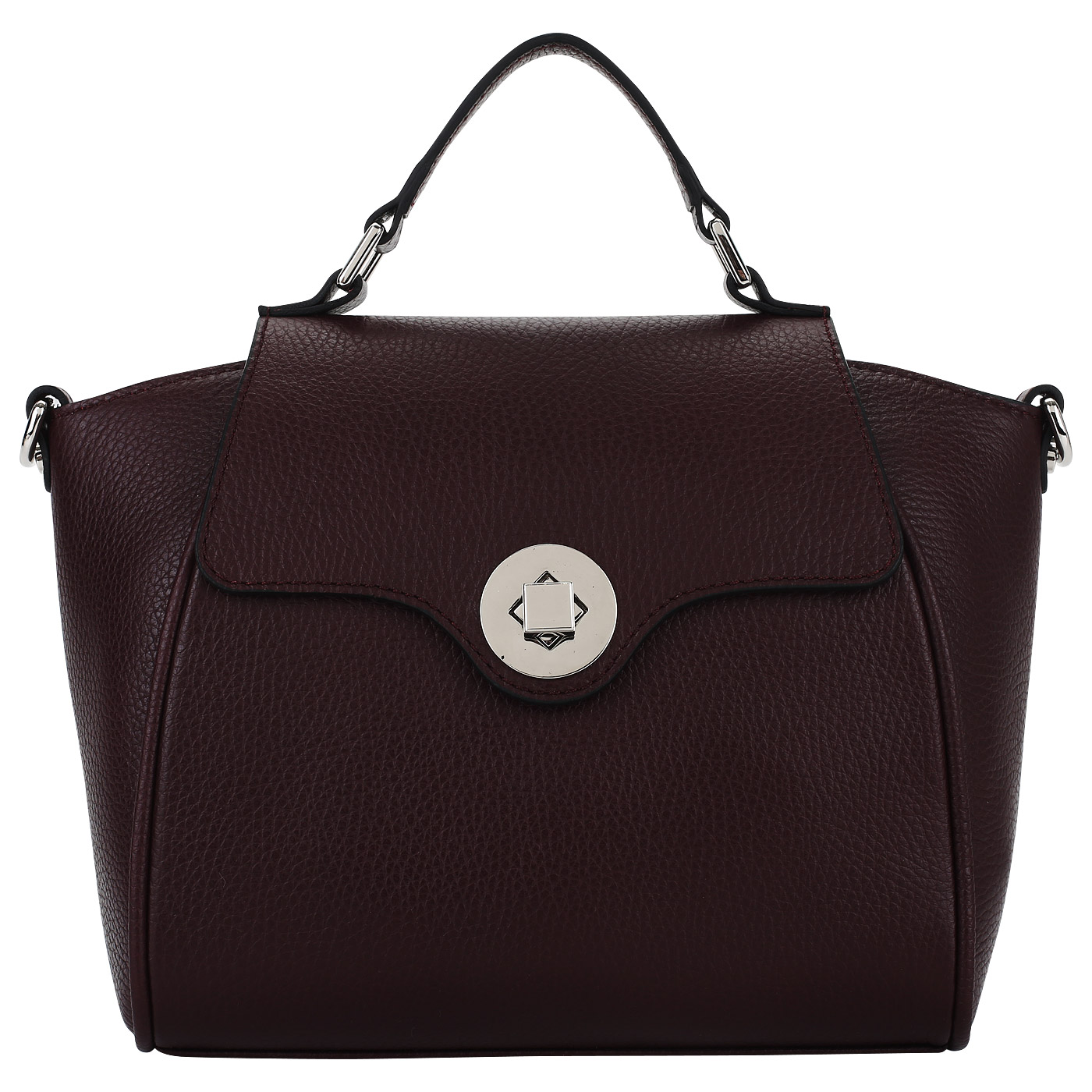 Chatte Бордовая кожаная сумка