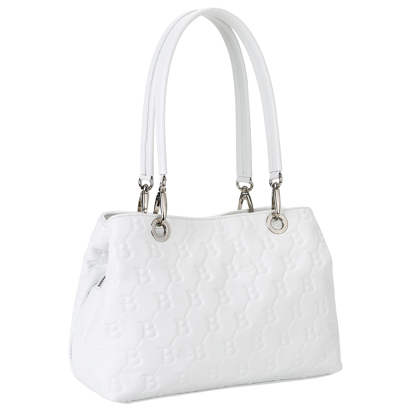 Белая кожаная сумка Sara Burglar Ariel Person