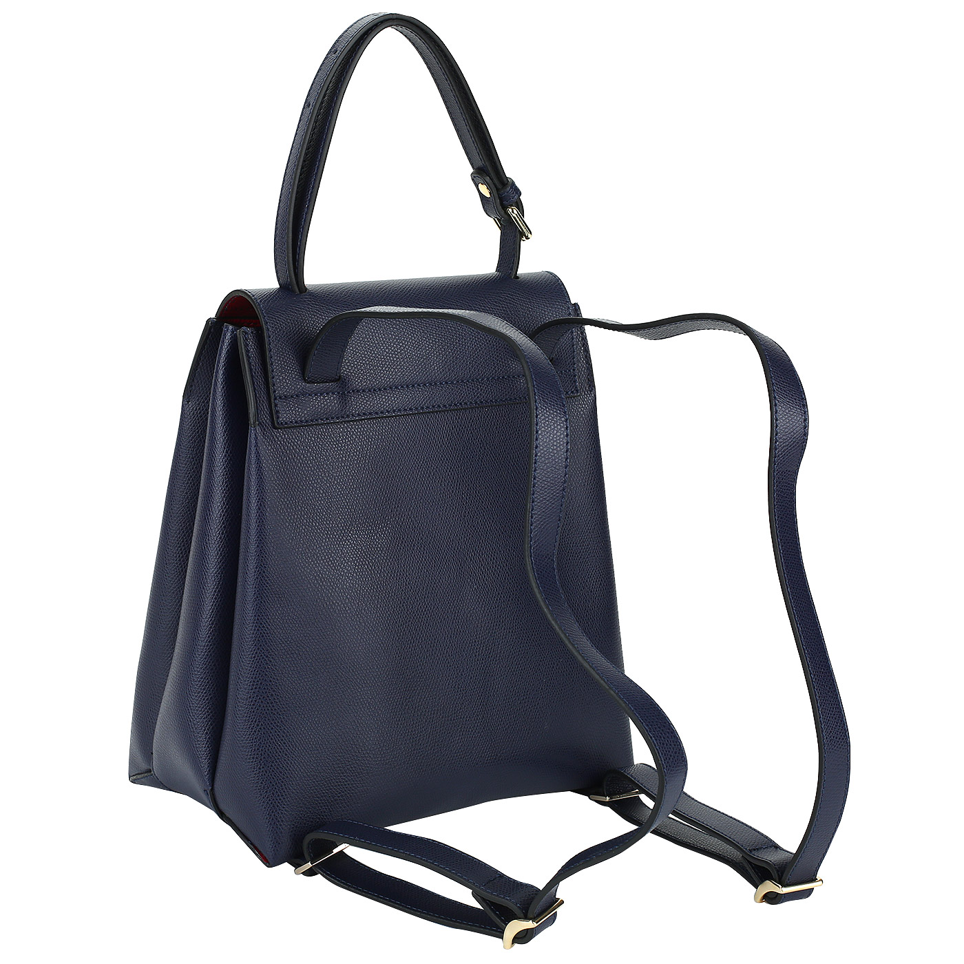 Кожаный женский рюкзак синего цвета Carlo Salvatelli Lord