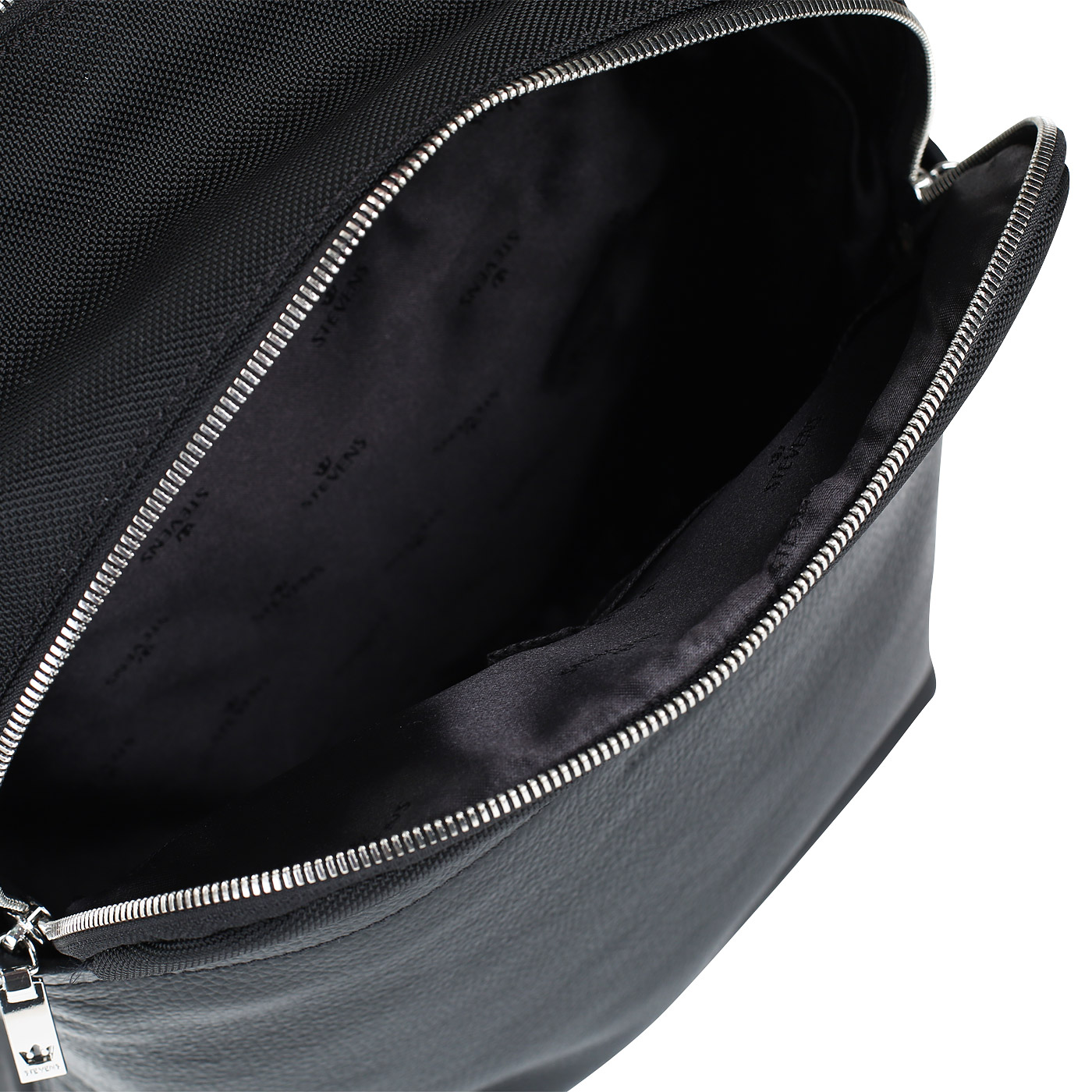 Черный вместительный мужской рюкзак Stevens 