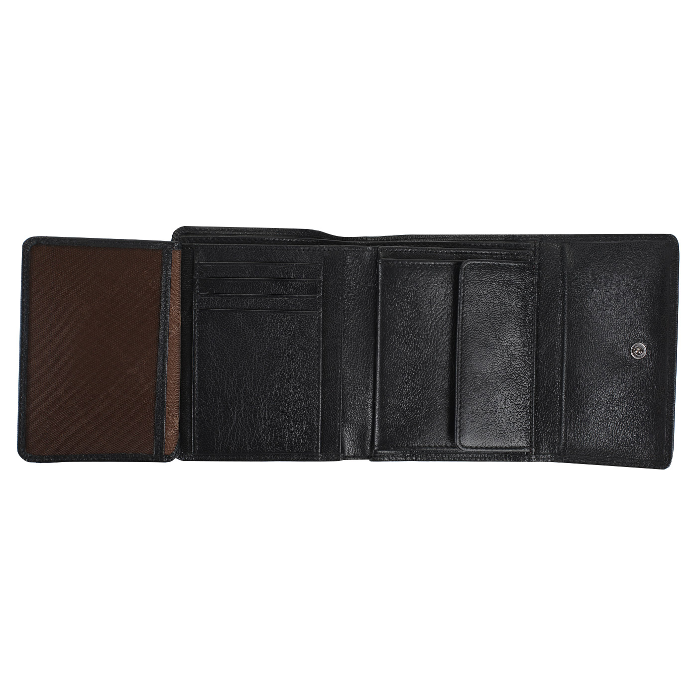 Черное портмоне на кнопке Braun Buffel Soave