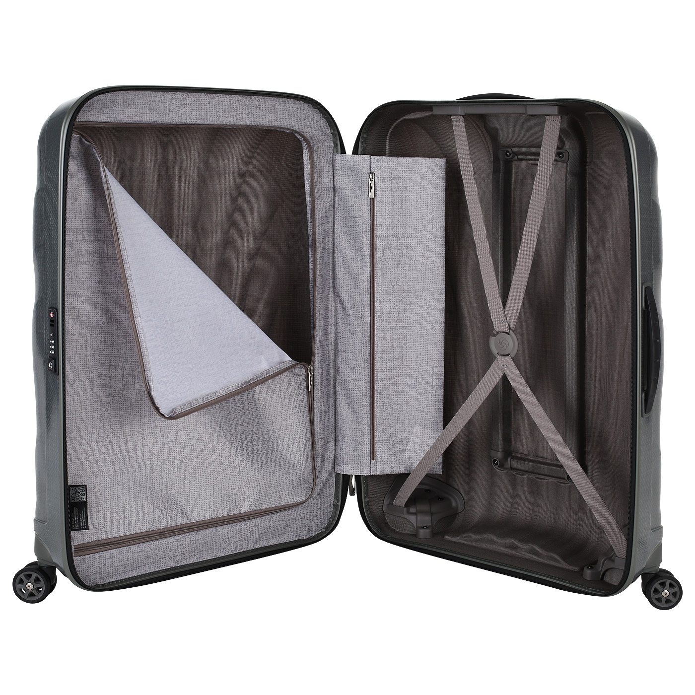 Чемодан большой L из материала Curv с кодовым замком Samsonite C-Lite