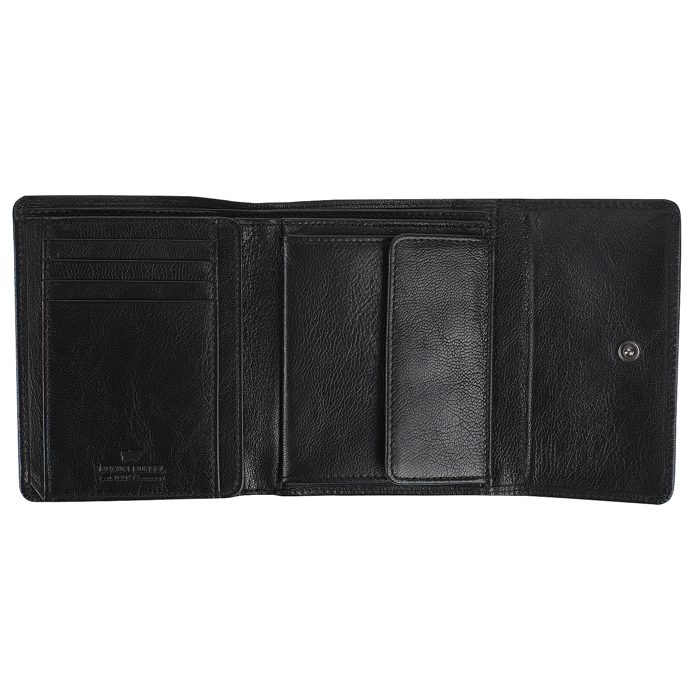 Черное портмоне на кнопке Braun Buffel Soave
