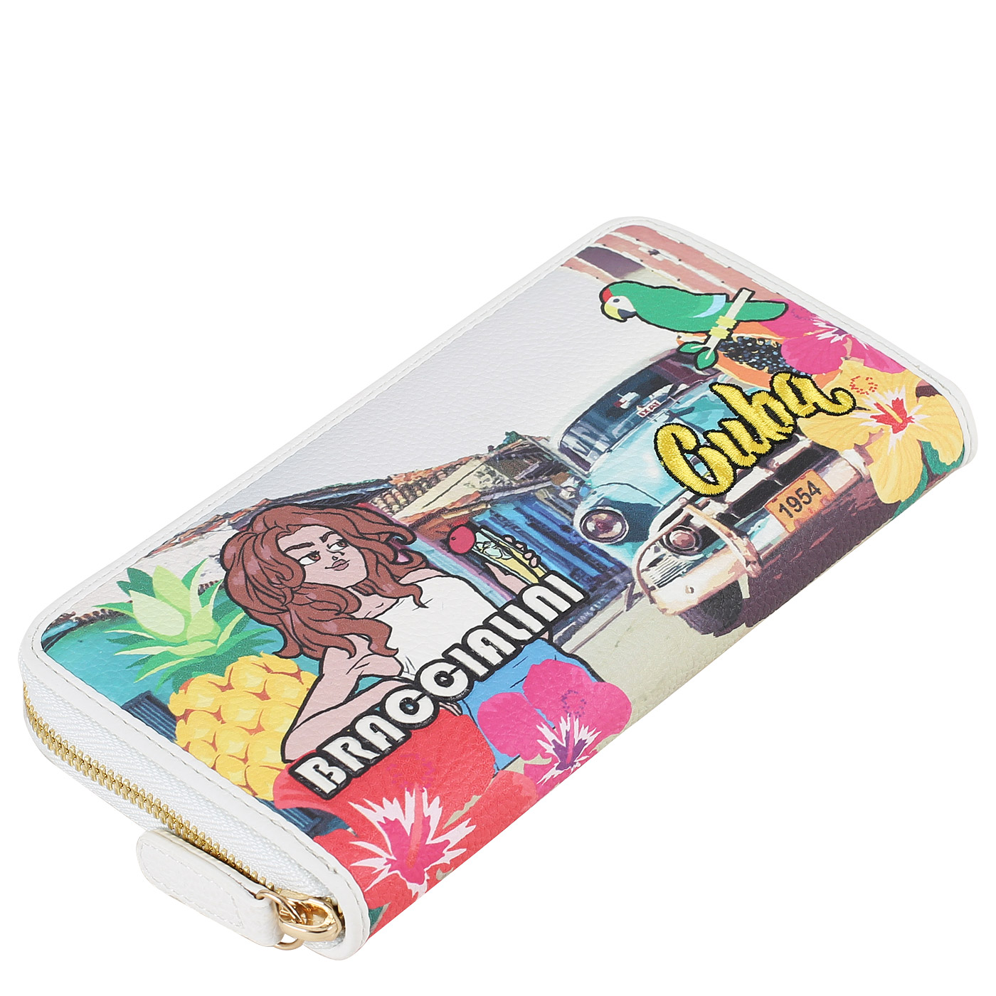 Портмоне на полную купюру Braccialini Cartoline