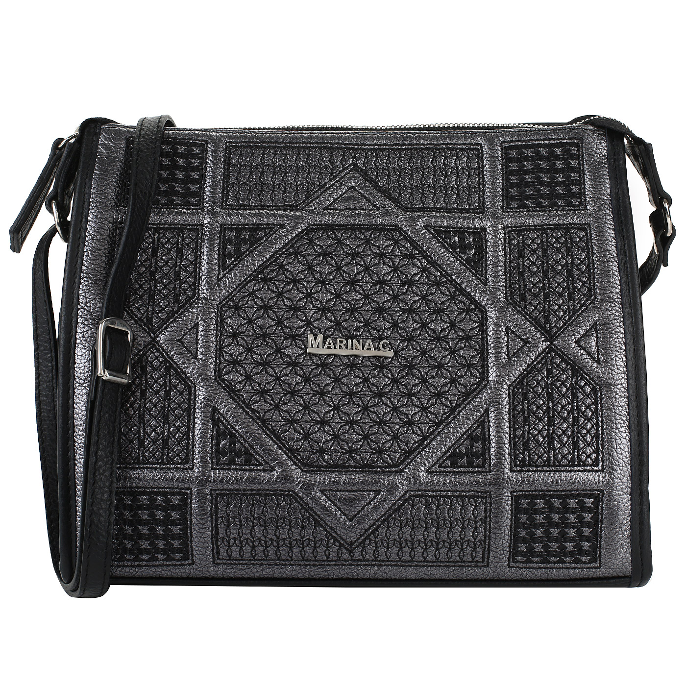 Marina Creazioni Сумочка через плечо с вышивкой