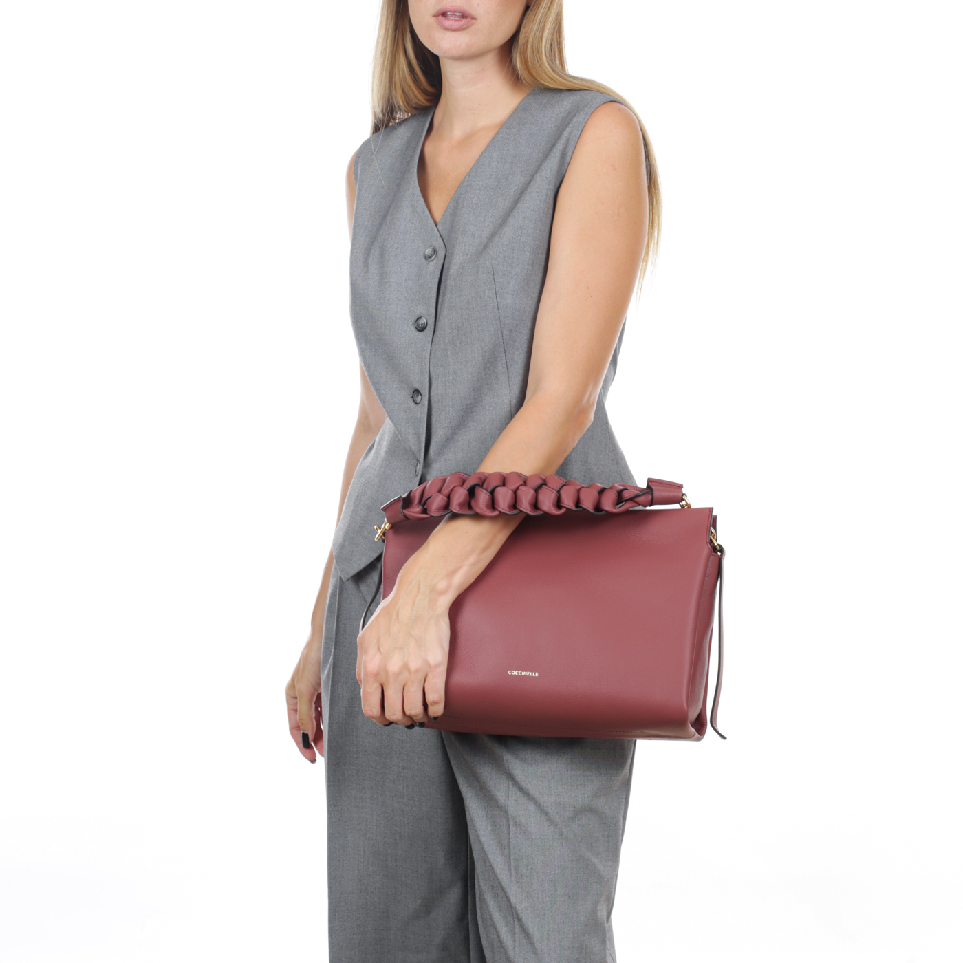 Кожаная сумка Coccinelle Boheme Grana Double