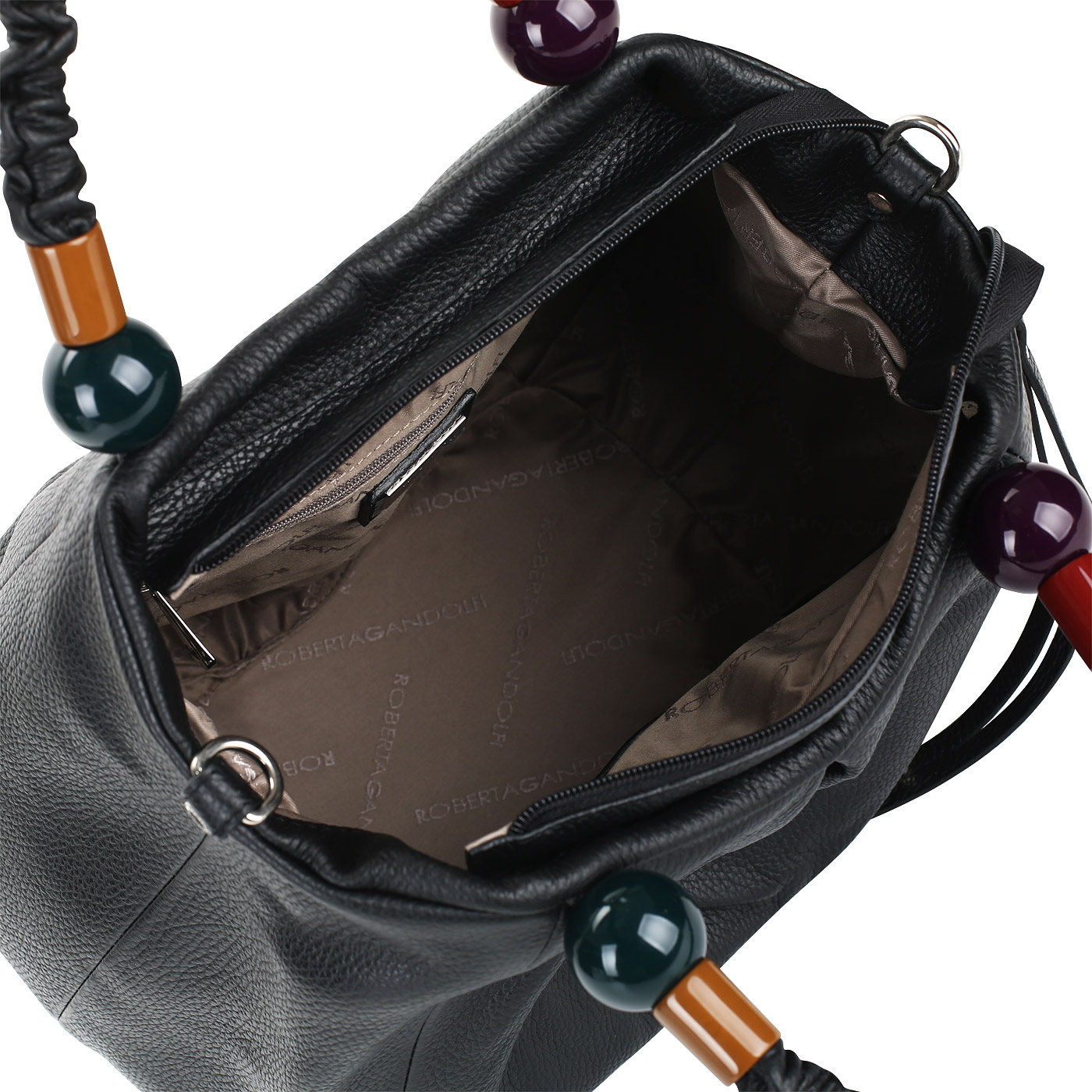 Мягкая кожаная сумка Roberta Gandolfi Strozzapreti