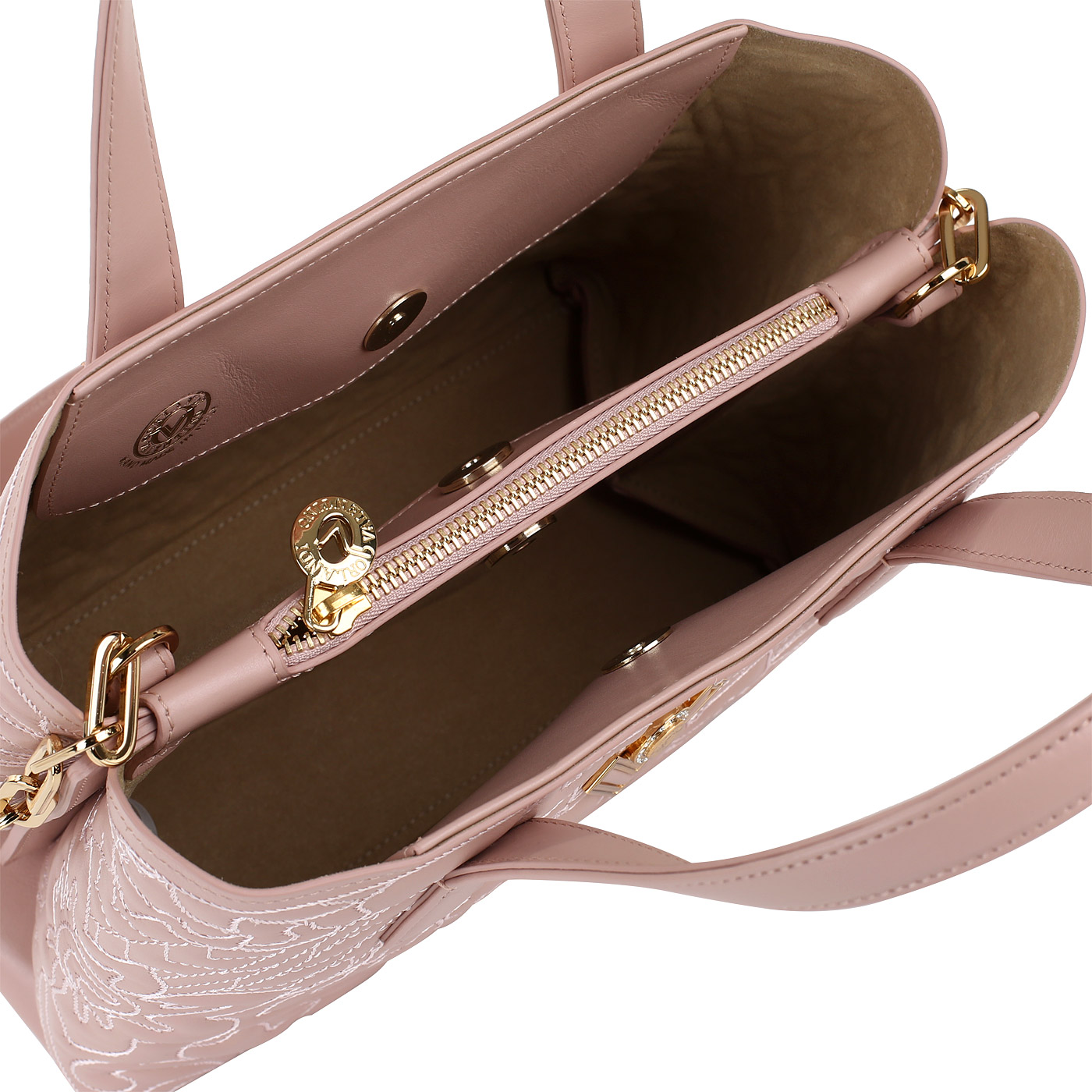 Кожаная сумка Valentino Orlandi Rachele