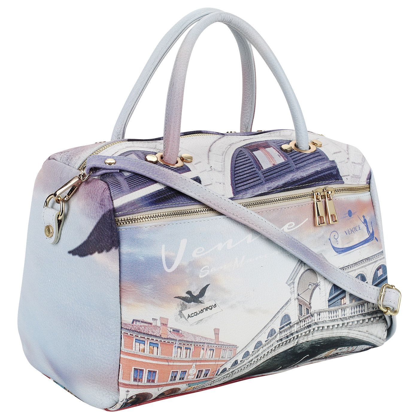 Вместительная сумка на молнии Acquanegra Venezia