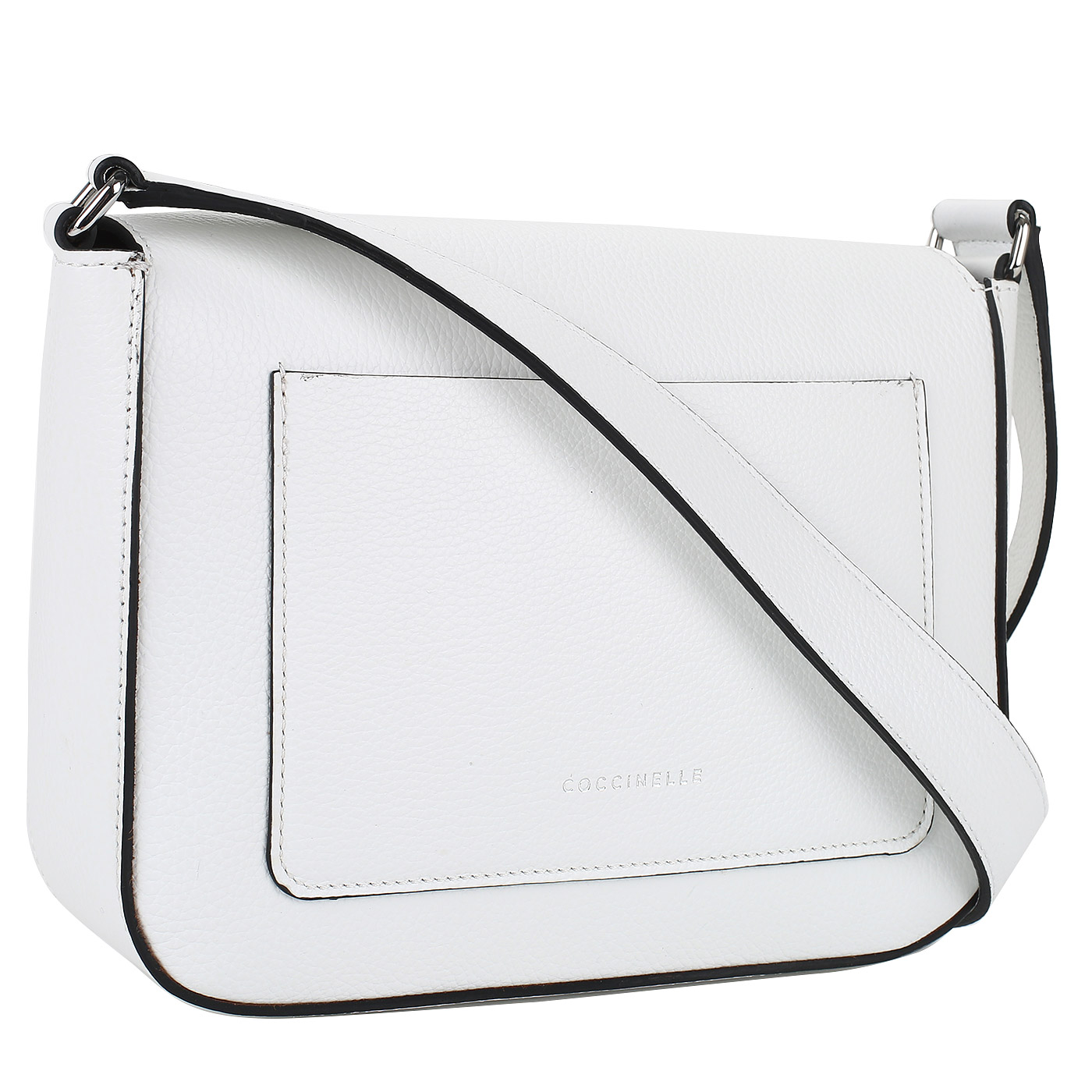 Белая сумочка через плечо Coccinelle Ambrine cross